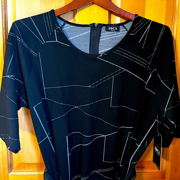 ISCA NWT woman’s black dress sz XL - Picture 9 of 11
